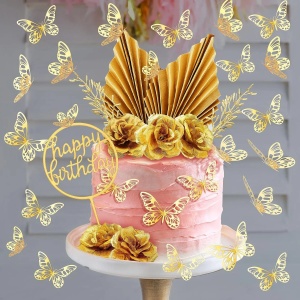 Decoratiune Tort Aniversare Gold Deluxe - Img 4