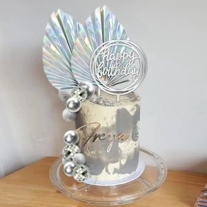 Decoratiune Tort Aniversare Silver Deluxe - Img 3