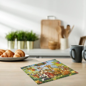 Set 12 Șervețele Petrecere Safari Junglă Happy Birthday – 33 x 33 cm - imagine 3