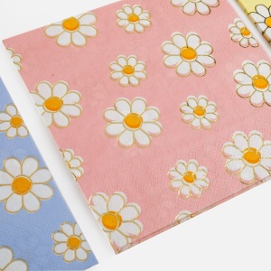Set 25 Șervețele Petrecere cu Margarete – 33 x 33 cm - imagine 2