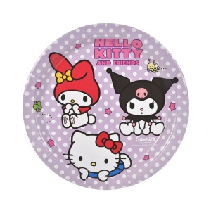 Set 6 Farfurii Aniversare Petrecere Hello Kitty 18 cm FRF94