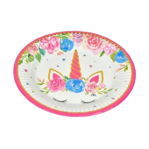 Set 6 Farfurii Petrecere Flower Unicron 18 cm - Img 3