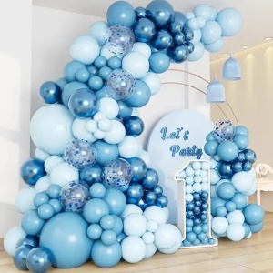 Set Arcada Baloane Aniversare Shades of Blue 175 Piese ARC190