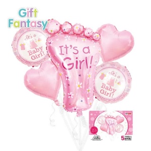 Set Baloane It's A Girl - Piciorus