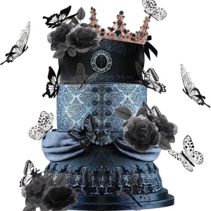 Set Decor Tort Aniversar Cu Coronita Regala TOP132