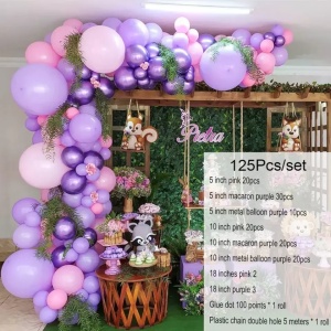 Arcada Baloane Mov Roz, Botez, Evenimente 125 Piese - Img 2