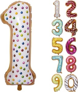 Balon Cifra 1 Donut 100 cm