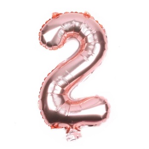 Balon Cifra 2 Rose Gold 100 cm