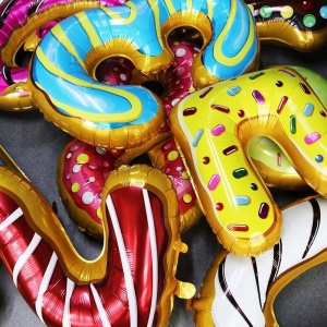 Balon Cifra 4 Donut 100 cm - Img 2