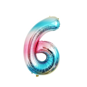 Balon Cifra 6 Degrade