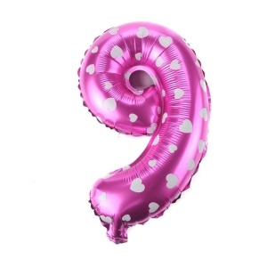 Balon Cifra 9 Roz
