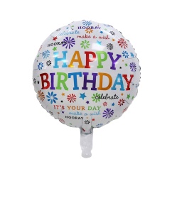 Balon Folie Happy Birthday Multiple Mesaje - Img 2