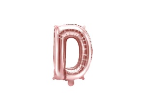 Balon Folie Litera D Rose Gold 40 cm