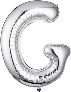 Balon Folie Litera G Silver 40 cm