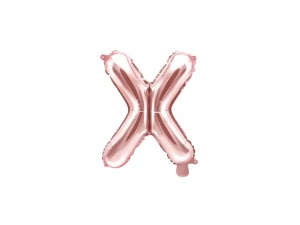 Balon Folie Litera X Rose Gold 40 cm