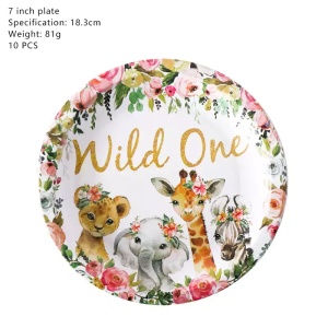 Decor Masa Petrecere Wild One Cu Animalute - Img 2