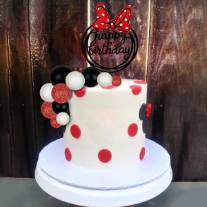 Decoratiune Tort Deluxe cu Fundita Minnie - Img 4