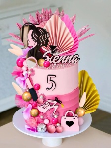 Decoratiune Tort Premium Glam Party Pink Gold TOP113 - Img 4