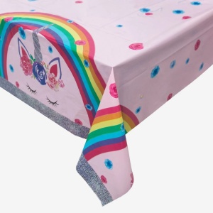 Fata De Masa Petrecere Rainbow Magical Unicorn Multicolora FDM58 - Img 2
