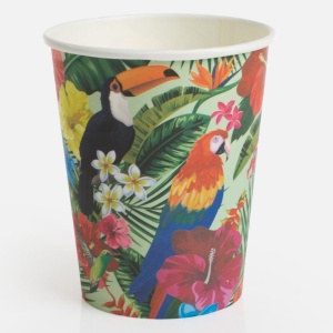 Set 12 Pahare Petrecere Tropicală Aloha Summer – 240 ml - imagine 3
