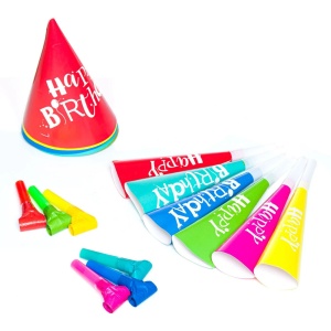 Set 18 Piese Petrecere Happy Birthday Multicolore