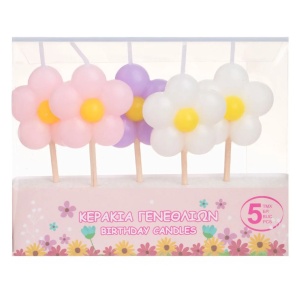 Set 5 Lumanari Aniversare Margarete Pastel LMR38 - Img 2