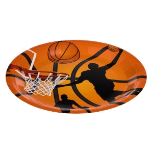 Set 6 Farfurii Aniversare Petrecere Tematica Basketball 23 cm FRF97 - Img 3