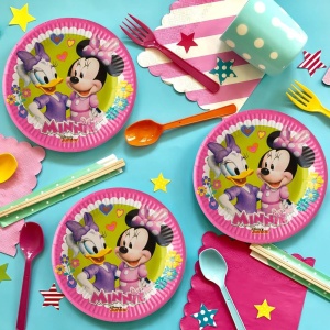 Set 6 Farfurii Petrecere Minnie Mouse 20 cm