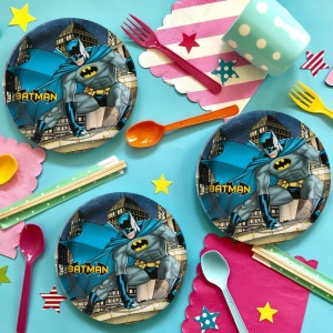Set 6 Farfurii Petrecere Tematica Batman 18 cm