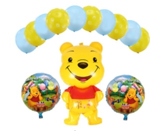 Set Baloane Folie Si Latex Winnie The Pooh
