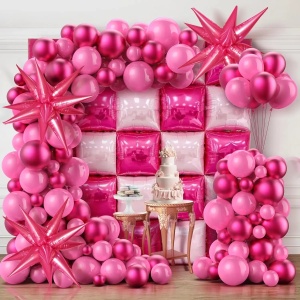 Arcada Baloane Aniversare Petrecere Pink Party