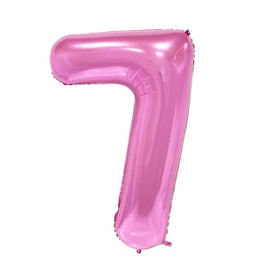 Balon Cifra 7 Roz