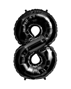 Balon Cifra 8 Negru