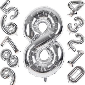 Balon Cifra 8 Silver