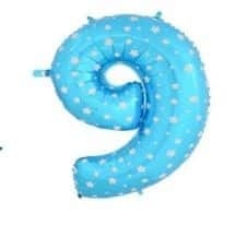 Balon Cifra 9 Albastru