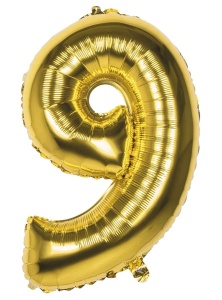 Balon Cifra 9 Gold