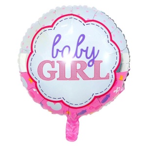 Balon Folie Baby Girl 45 cm.