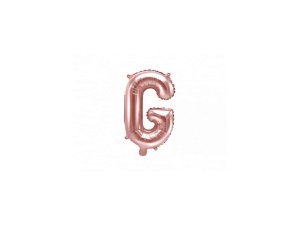 Balon Folie Litera G Rose Gold 40 cm