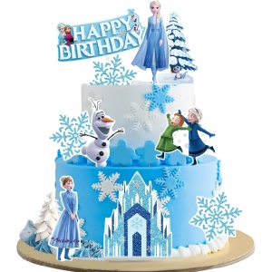 Set 10 Decoratiuni pentru Tort Regatul Inghetat TOP186