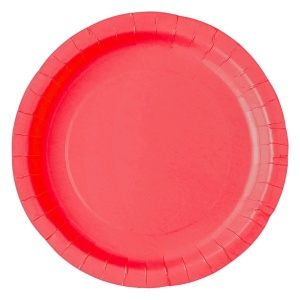 Set 10 Farfurii Petrecere Roșii – 18 cm