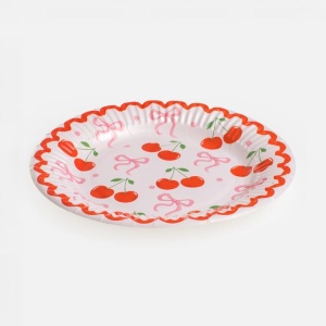 Set 12 Farfurii Petrecere cu Cireșe – 23 cm - imagine 3