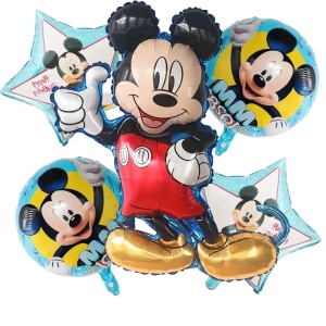 Set 5 Baloane Mickey Mouse Clasic - Decor Aniversar Vesel SET331
