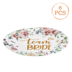 Set 6 Farfurii Team Bride Petrecerea Burlacitelor 18 cm - Img 3