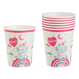 Set 6 Pahare Petrecere Princess Cu Elefant - Img 2