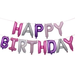 Set Litere Candy Asortate Happy Birthday