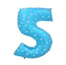 Balon Cifra 5 Albastru