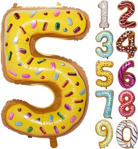 Balon Cifra 5 Donut 100 cm