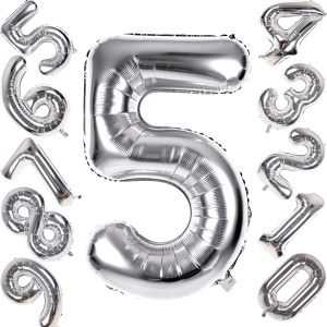 Balon Cifra 5 Silver