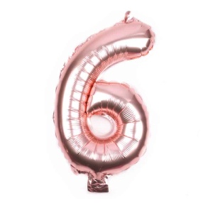 Balon Cifra 6 Rose Gold 100 cm