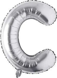 Balon Folie Litera C Silver 40 cm